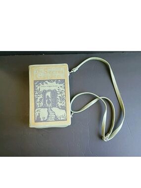 The Secret Garden Book Purse Crossbody Green Faux Leather